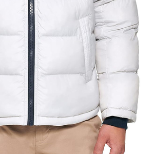 2024 Otoño Invierno nueva chaqueta gruesa de algodón para hombre con capucha personalizada cálida espesar chaqueta acolchada con capucha desmontable - Product Image 6