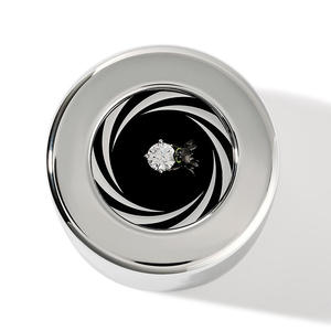 Jeulia Luxurious Rotatable <b>Heart</b>-<b>Shaped</b> Engagement Ring Gift <b>Box</b> - Product Image 3