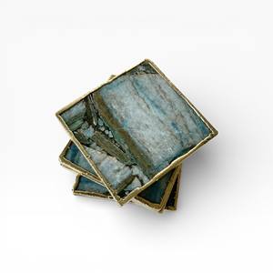 Sous-verres en cristal de quartz blanc avec texture naturelle et bord poli pour une utilisation élégante à la maison et au bureau - Product Image 6