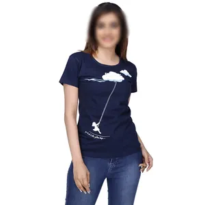 Kurzarm Pakistan Made Top Qualität T-Shirts für Frauen, Großhandel New Style Cotton Plain T-Shirts für Frauen von Keembro