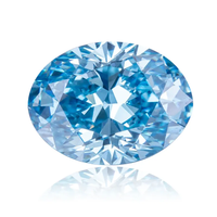1ct 2ct Ovale VS VVS Loose Blue Lab Grown Diamonds CVD