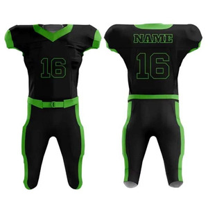 Uniforme de football américain OEM 2025 de haute qualité 100% polyester respirant nom de l'équipe sublimation uniforme de football américain personnalisé - Product Image 1