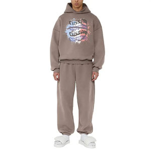 Nouveaux hommes survêtements ensemble top vente hommes survêtement 100% coton conception en gros votre propre survêtement de sport - Product Image 4