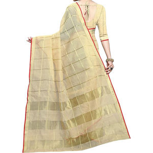 ผ้าส่าหรีใส่สบายสำหรับผู้หญิงสำหรับงานปาร์ตี้ผ้าที่ฟังโทนสีร่างกายของคุณเหมาะกับผู้หญิงที่สงบ - Product Image 6