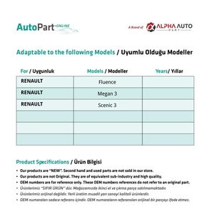Caoutchouc d'embrayage, pédale de frein pour Renault Fluence, Megane 3, Scenic 3 - Product Image 2