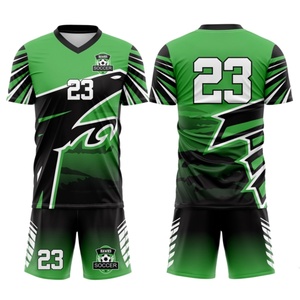 เสื้อเจอร์ซีย์ฟุตบอลสำหรับผู้รักษาประตูเสื้อฟุตบอลสีดำและสีน้ำเงิน - Product Image 5