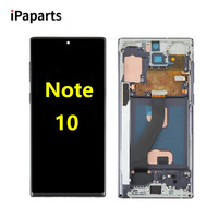 Écran LCD et numériseur en verre avec châssis de remplacement pour Note 10 - Garantie 1 an