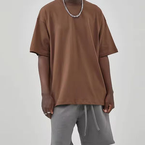 Surdimensionné 100% coton fait sur mesure hommes T-Shirt plaine Boxy décontracté hommes T-shirts hommes solides t-shirts - Product Image 6