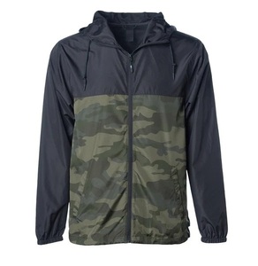 Vestes coupe-vent pour hommes très vendues, en toile imperméable, écologiques, à séchage rapide, à capuche, décontractées, pour l'extérieur, prix d'usine personnalisé - Product Image 2