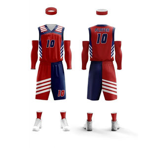 Uniformes de basket-ball pour hommes et femmes Design 3D personnalisé Sublimation Jersey Shorts Ensembles en gros Nouvelles options de taille - Product Image 3