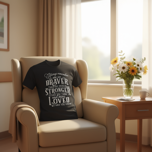 T-shirt « Get Well Soon » avec design « Vous êtes plus courageux que vous ne le croyez » pour la motivation et l'encouragement - Product Image 3