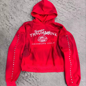 เสื้อฮู้ดผู้ชายหนาสีพื้นหนาปรับได้โลโก้ออกแบบได้ตามต้องการสำหรับผลิตในประเทศปากีสถาน - Product Image 6