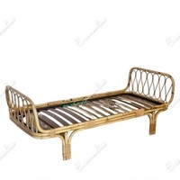 Neugeborene Fotografie Prop Schlafzimmer Full Size Bambus Wicker Schlaf bett Montessori Boden Kleinkind Bett rahmen Rattan und Bambus Krippe