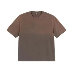 T-shirt Oversize Délavé à l'Acide 100% Coton Vintage, Col Rond, Manches Courtes, Streetwear Uni pour Homme - Product Image 6