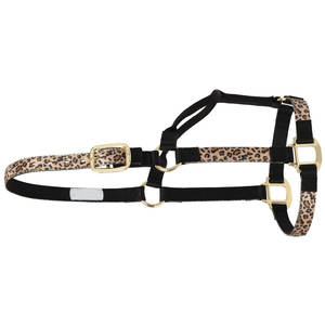 Durable Nylon Chevron no ajustable caballo Halter negro/multicolor Premium fuerte Hardware uso diario entrenamiento Trail Riding - Product Image 4