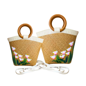 Premium Handcrafted SEAGRASS HANDBAG Natural, Eco-Friendly with Extra Detachable <b>Strap</b> <b>Bag</b> <b>for</b> Women Women's Handbags Purses - Product Image 1