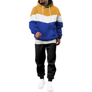 Conjunto Deportivo Unisex de Verano 100% Algodón con Estampado Personalizado, Lavado Ácido, Estilo Urbano con Sudadera con Capucha y Pantalones para Hombre - Product Image 1