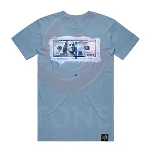 Camiseta de hombre 100% algodón, 300 GSM, diseño de logotipo personalizado, hombros caídos, camisetas gráficas de peso pesado para hombre, serigrafía. - Product Image 1