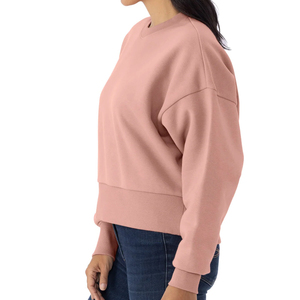 เสื้อสเวตเตอร์คอกลมมีฮู้ดสำหรับผู้หญิงเสื้อมีฮู้ดผ้าฟลีซเทอร์รี่มีสไตล์เสื้อแฟชั่น - Product Image 3