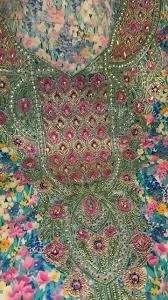 Luxury Bridal Somali Dirac Dress Crafted from 100 Percent Organic Silk <b>Fabric</b> with Exquisite 3D <b>Beaded</b> Handwork Embroidery - Product Image 3