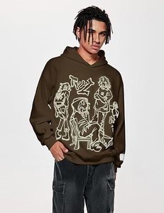 Top vente hommes surdimensionné Fit sweats à capuche 100% coton pleine fermeture éclair nouveau Design sérigraphie bouffée techniques hiver Collection faible - Product Image 4