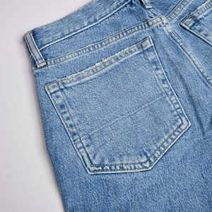 กางเกงยีนส์ผู้ชายทรงโอเวอร์ไซส์ออกแบบโลโก้ได้ตามต้องการระบายอากาศได้ดีผลิตตามสั่ง - Product Image 4