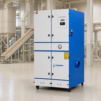 Collecteur de poussière industriel à cartouches avec nettoyage par jet pulsé pour la découpe laser, la soudure, le traitement des fumées, la transformation des céréales et l'exploitation minière