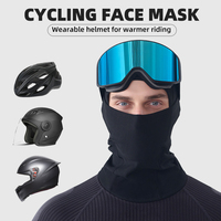 Vente en gros de cagoule en polyester pour cyclisme de couleur unie, masque de ski moto extérieur intégral pour le sport et la plage