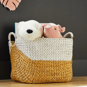 Panier de jacinthe d'eau du Vietnam-Bac de stockage et de blanchisserie tissé durable | Vente en gros et OEM disponibles directement au Vietnam - Product Image 2