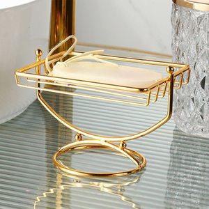 Jabonera de barra de acero inoxidable con bandeja de drenaje para ducha de baño (Plata) (estilo a rayas) disponible al precio más barato - Product Image 4