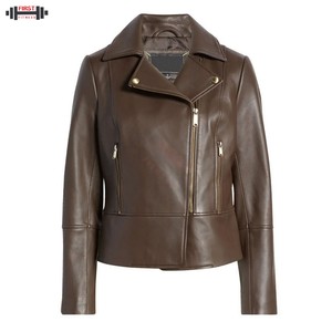 Chaqueta Bomber de Cuero Personalizada para Mujer, Talla Grande, 2025, con Calefacción, Impermeable, Transpirable, con Rayas de Pana, Logotipo Personalizado y Relleno - Product Image 5
