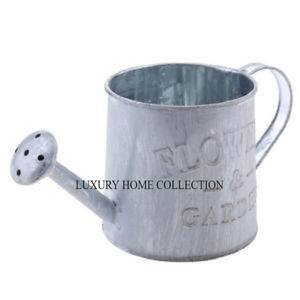 Vintage-inspired Galvanized Distressed Metal Water Can with a Timeworn Look for Nostalgic <b>Garden</b> Decor at Low Cost - Product Image 5