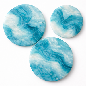 Modern Resin Wall Art with Floral and Leaf Embossed Design Unique Wall Decor <b>for</b> Home and Office - Product Image 6