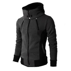 Nouveaux sweats d'hiver pour hommes à manches longues avec fermeture éclair, coupe classique, 100% coton polaire - Product Image 5