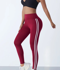 Mallas de mujer de nuevo diseño para entrenamiento de gimnasio, ropa de Yoga, mallas para mujer, pantalones de entrenamiento de fitness atléticos de cintura alta con Control de barriga suave - Product Image 5