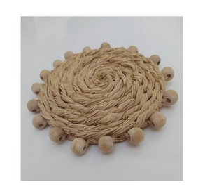 Posavasos de Rafia Bohemia Ideales para Uso Diario, Fiestas, Picnics o Decoración de Verano al Aire Libre - Product Image 1