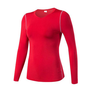 Protector de erupción de secado rápido para mujer con camisetas de compresión de impresión personalizada UPF 50 + protección UV OEM camisas de compresión de manga larga - Product Image 6