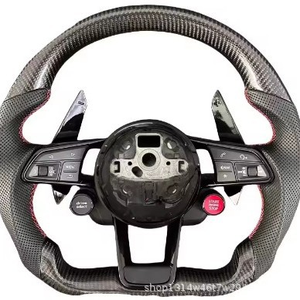 <span class=keywords><strong>Volant</strong></span> personnalisé en fibre de carbone avec boutons de démarrage R8 et palettes de changement de vitesse pour <span class=keywords><strong>Audi</strong></span> <span class=keywords><strong>A3</strong></span> A4 A5 A6 <span class=keywords><strong>S</strong></span>-<span class=keywords><strong>Line</strong></span> RS - Product Image 1