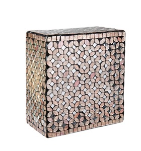 Urna funeraria hecha a mano de aluminio de arrecife rosa para cenizas humanas Urna funeraria de tamaño adulto grande Urna de tamaño personalizado individual aplicada a mano - Product Image 4