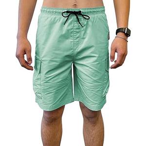 Pantalones cortos Cargo asequibles de alta calidad para hombre con cintura elástica Tela de algodón transpirable Ideal para verano y viajes - Product Image 4