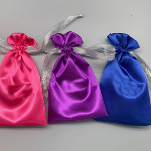 Sac à cheveux en satin de soie, pochette à bijoux avec cordon de serrage, anti-poussière, doux, lisse, emballage, rangement, sac cadeau pour voyage, beauté - Product Image 2