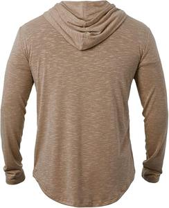 Pull sans manches personnalisé de haute qualité Slim Fit Athletic Fitness Training Muscles Lined 100% Cotton Hoodie pour hommes - Product Image 3