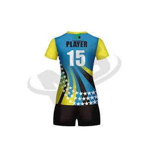 Uniforme de voleibol por sublimación de alta calidad, diseño profesional OEM, ropa deportiva ajustada para clubes y equipos - Product Image 6