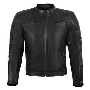 Veste d'hiver en cuir à logo personnalisé pour hommes de qualité supérieure coupe ajustée nouveau style 100% vêtements chauds originaux vestes en cuir - Product Image 1