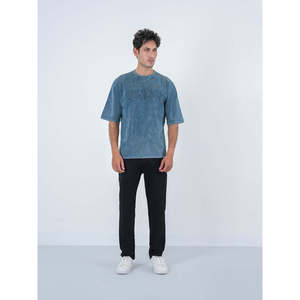 T-shirts imprimés à col rond et manches courtes pour hommes PERLITA, motif graphique DS, coupe classique, extensible, respirant, jersey en coton/fibre de bambou - Product Image 1