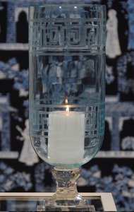 Bougeoir en verre lustré peint à la main disponible en différentes couleurs, formes et tailles - Product Image 5