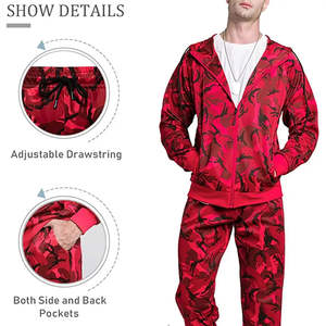 Nouveau survêtement pour homme en polyester 100% sublimation, ensemble zippé d'hiver avec logo, 2 pièces, survêtements sublimés pour homme, service OEM - Product Image 3