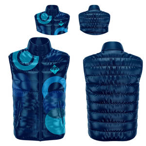 Chaqueta acolchada sin mangas de alta calidad para hombre, chaleco, ropa deportiva de poliéster 100%, soporte de invierno lavable, nueva burbuja de sublimación - Product Image 4