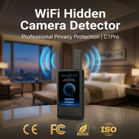 C1PRO Détecteur de caméra WiFi haute sensibilité de notre propre usine, portée 0-30m, fonction liste blanche, mini caméra espion intelligente sans fil 2.4GHz