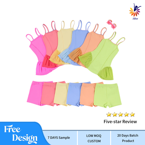 Girls <b>Dance</b> Practice <b>Dress</b> Spaghetti Strap Mesh Side Embroidery Accent Sleeveless built in Shorts Recital Style Custom Design - Product Image 1
